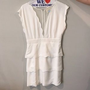 White Scalloped dress